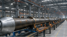 Steel pole welding line