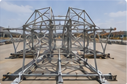 Transmission tower trial assembly