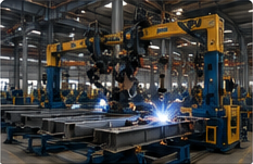 Tower member welding line