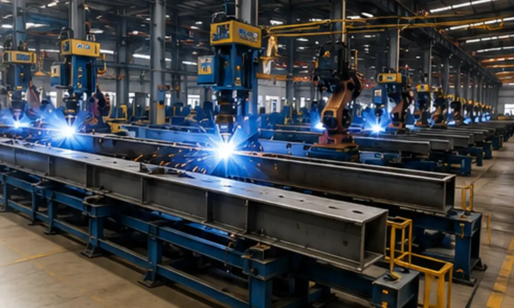 ZZ Steel automated welding production line