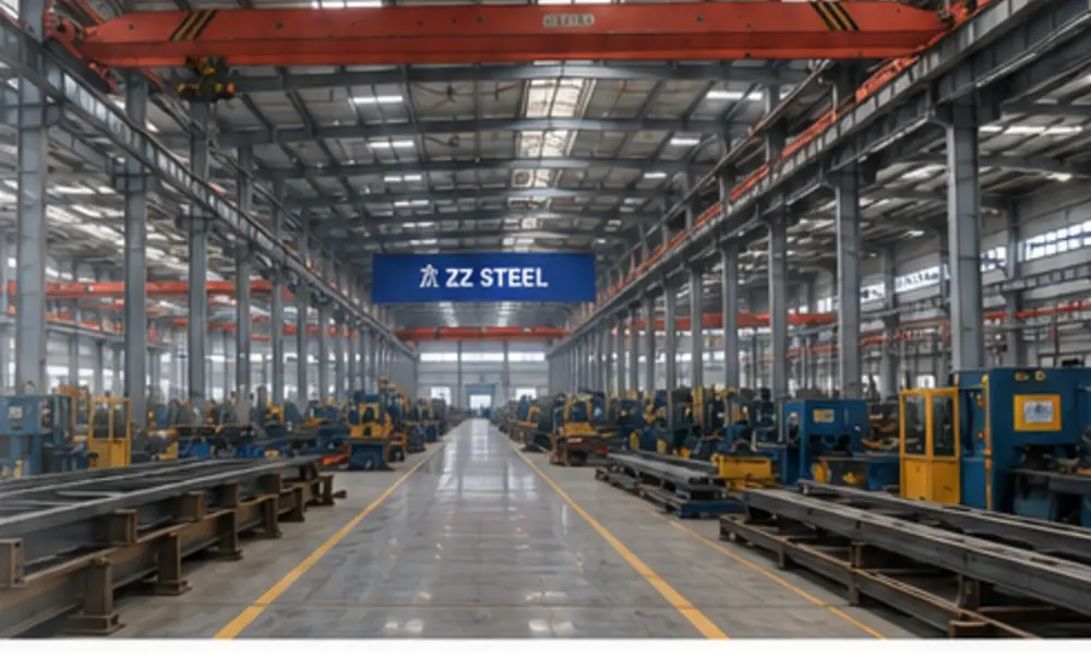 ZZ Steel automated production workshop
