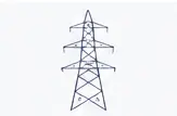 Suspension tower line drawing