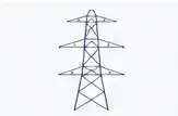 Tension tower line drawing