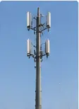 Hybrid communication pole