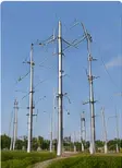 Hybrid structures in a substation