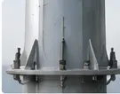 Hybrid tower base flange