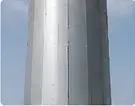 Hybrid tapered pole body