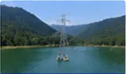 Remote area river crossing power supply