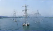 Wide river crossing towers