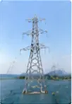 Self-supporting river crossing tower