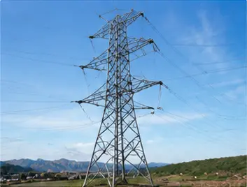 Suspension transmission tower