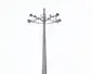 Multi-arm high mast pole