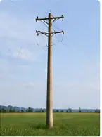 Distribution steel pole