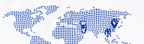 Dotted world map showing ZZ Steel global delivery network
