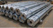 Wrapped steel poles