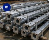 Galvanized steel products ready for inspection