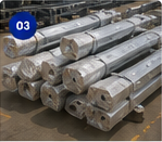 Protected ends of galvanized steel components