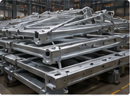 Finished galvanized steel products