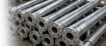 Finished galvanized steel poles