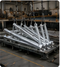 Cooling galvanized components