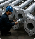 Inspection of galvanized steel poles