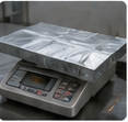 Mass per unit area weighing test