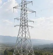 Reliable transmission tower supported by traceable materials