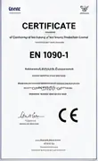 EN 1090-1 certificate