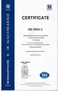 ISO 3834 welding quality certificate