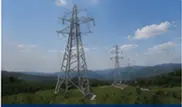 110kV towers in a mountain transmission project