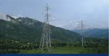 66kV transmission towers in mountain areas