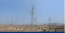 66kV transmission towers on open plains
