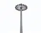 Polygonal high mast pole