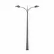 Double arm lighting pole